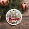 Illustrated Barcelona Landmarks Ceramic Ornament, Spain Travel Souvenir and Christmas Gift